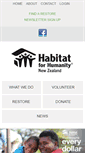 Mobile Screenshot of habitat.org.nz