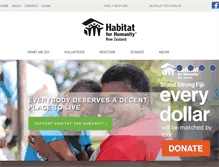 Tablet Screenshot of habitat.org.nz