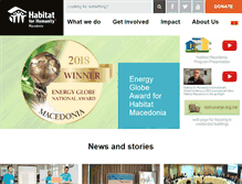 Tablet Screenshot of habitat.org.mk