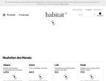 Tablet Screenshot of habitat.de